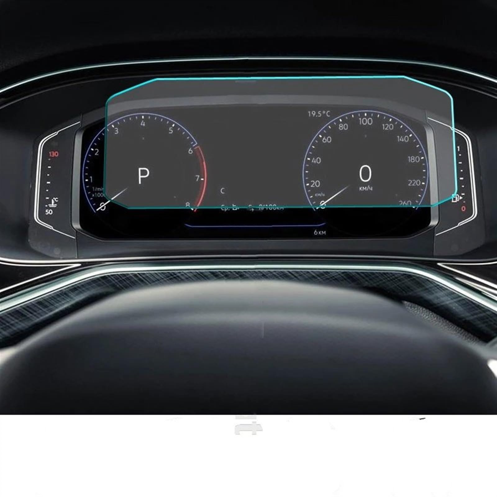 EDSXWUN Auto Navigation Protector Kompatibel Mit VW Für Tiguan 2021 2022 Auto-Innenraum-Armaturenbrett-Schutzfolie Navigationsdisplay-Schutzfolie Autozubehör(for Instrument) von EDSXWUN