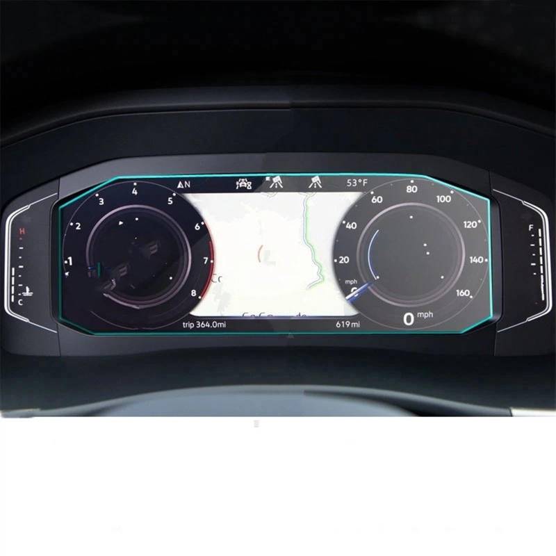 EDSXWUN Auto Navigation Protector Kompatibel Mit VW Für Tiguan Für Mk2 Für Atlas 2021 Auto-Innenraum-Armaturenbrett-Schutzfolie Schutzfolie Aus Gehärtetem Glas Autozubehör von EDSXWUN