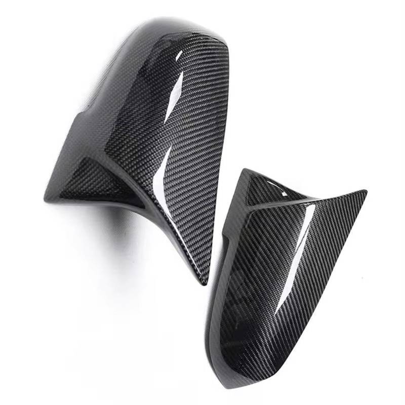 EDSXWUN Auto Spiegelkappen Kompatibel Mit Für 4er F32 F33 F36 420i 428i 435i 2014-up 2-teilige Rückspiegel-Abdeckkappe Carbon Black Autoteile-Zubehör(Carbon Fiber Pattern) von EDSXWUN