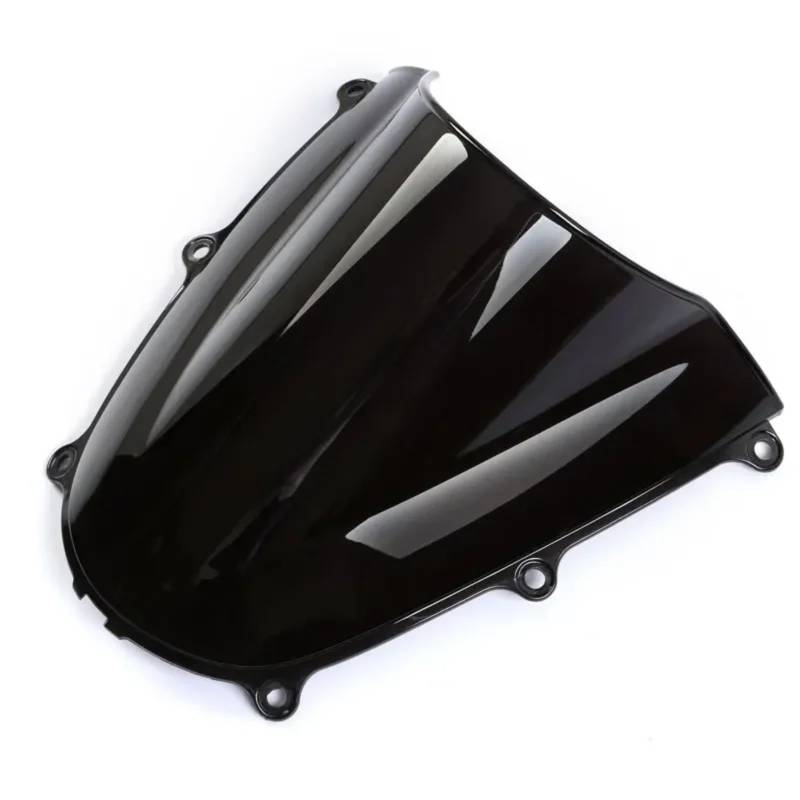 EDSXWUN Motorrad Windschild Für CBR600RR 2005-2006 Motorrad Schwarz Double Bubble Windschutzscheibe Windschutz Bildschirm ABS Motorrad Windschutzscheibe Spoiler von EDSXWUN