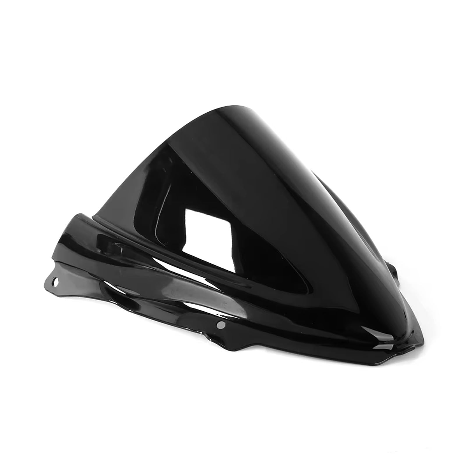 EDSXWUN Motorrad Windschild Für Ninja Für ZX6R 2024 2025 Windschutz Windschutz Motorrad Windabweiser Double Bubble Wind Bildschirm(Black) von EDSXWUN