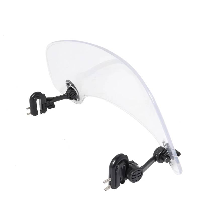 EDSXWUN Motorrad Windschild General Parts Motorrad Verstellbar Für Aufstecken Auf Die Windschutzscheibe Verlängerung Spoiler Deflektor Motorrad Für Aufstecken Auf Die Windschutzscheibe(Transparent) von EDSXWUN