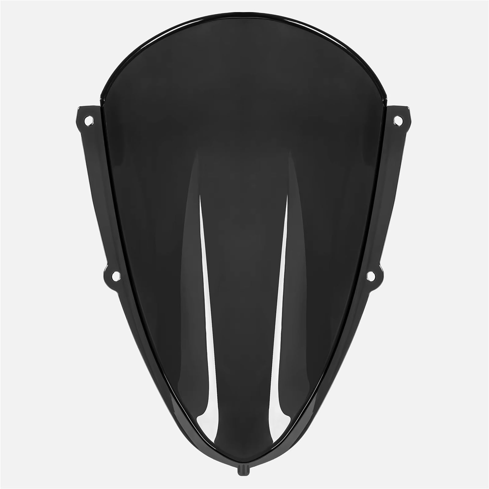 EDSXWUN Motorrad Windschild Kompatibel Mit Aprilia Für RSV4 2021 2022 2023 2024 Motorrad Double Bubble Frontscheibe Windschutzscheibe Windabweiser Zubehör(Black) von EDSXWUN