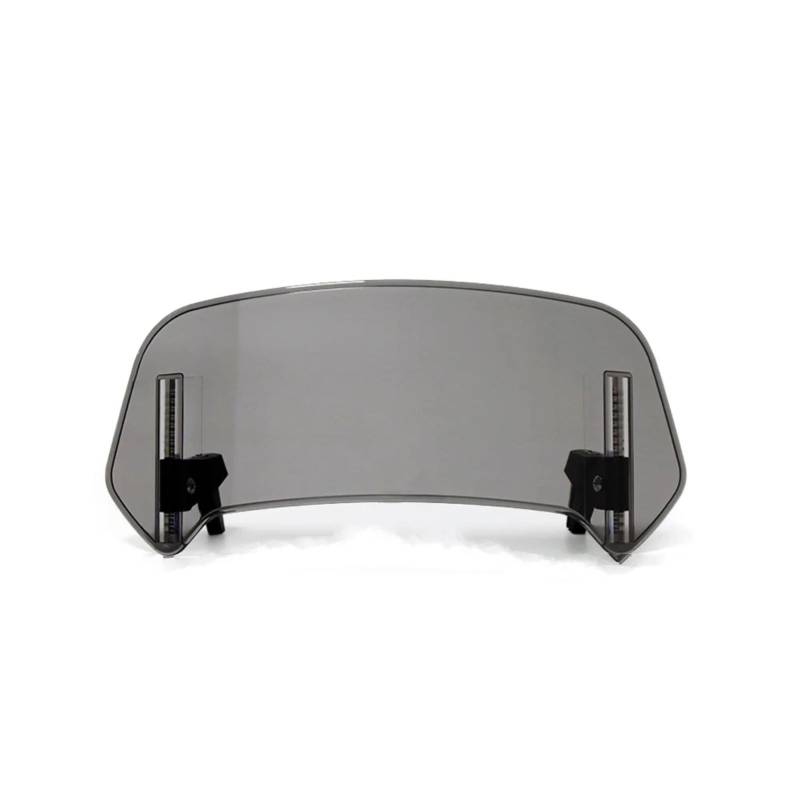 EDSXWUN Motorrad Windschild Kompatibel Mit Für 650 Für Er6n Motorrad-Universal-Windschutzscheibenverlängerung, Verstellbarer Spoiler, Für Anklemmen, Für Erhöhen Der Windschutzscheibe(Light Smoke,Big) von EDSXWUN