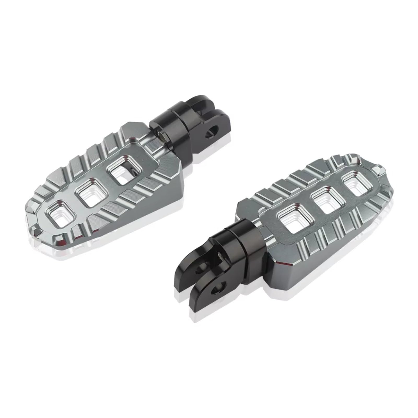 EDSXWUN Motorradpedal Für Leoncino 500 800 Für 502C Für 752S 2018 2019 2020 2021 2022 Motorradzubehör Front Knight Fußrasten Pedale Adapter(Gray) von EDSXWUN