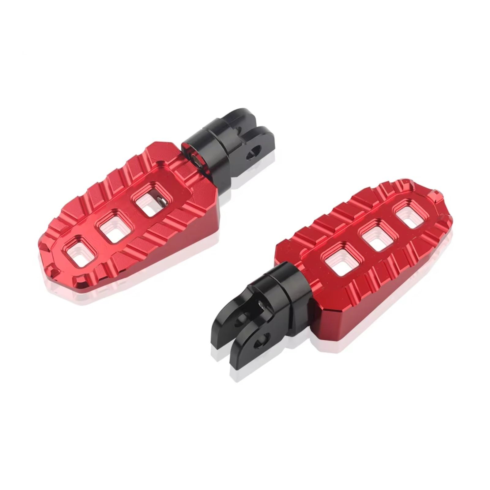 EDSXWUN Motorradpedal Für Leoncino 500 800 Für 502C Für 752S 2018 2019 2020 2021 2022 Motorradzubehör Front Knight Fußrasten Pedale Adapter(Red) von EDSXWUN