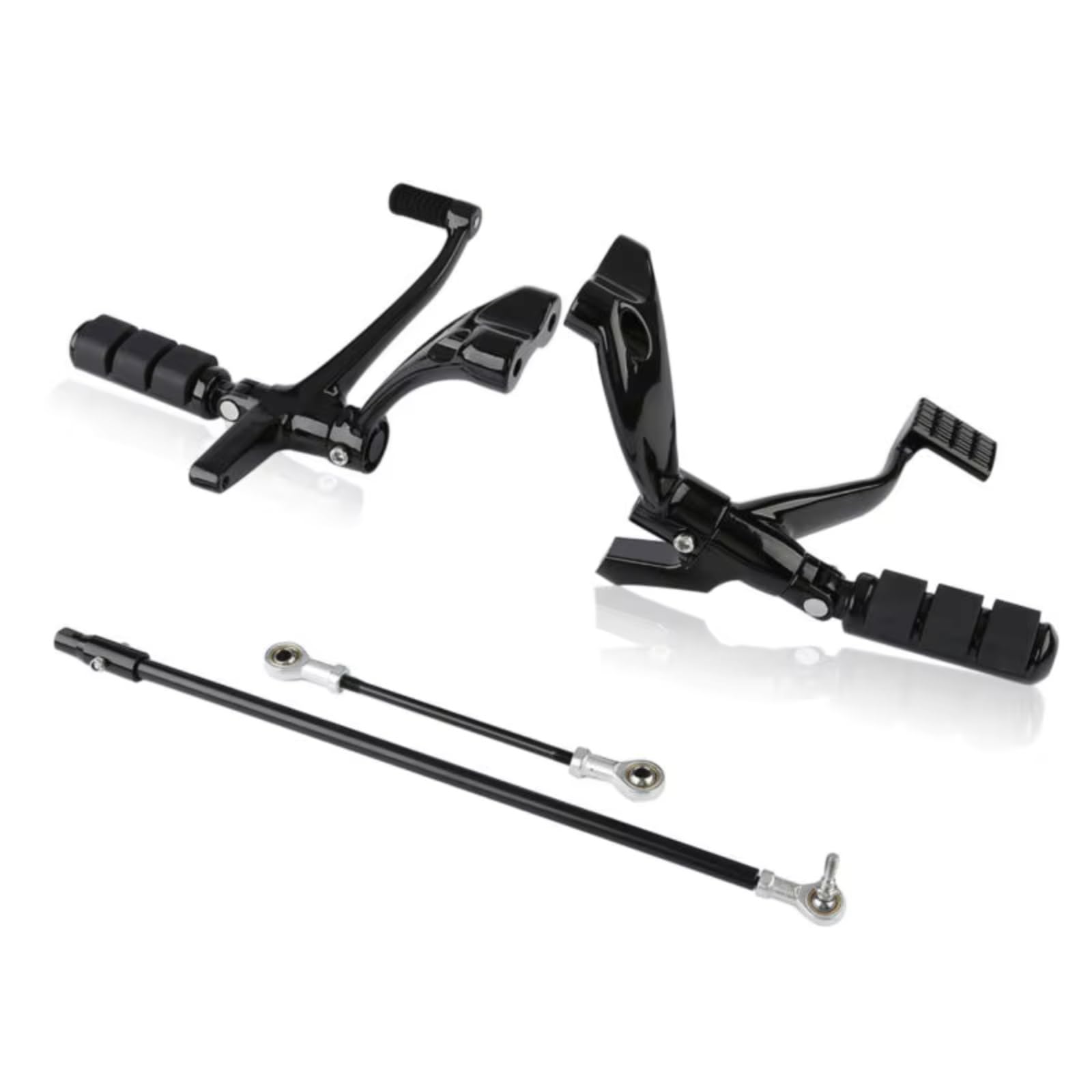 EDSXWUN Motorradpedal Für Sportster Für XL883 Für XL1200 Motorrad Vorwärtssteuerung Pegs Hebel Einstellbare Motorrad Fußstütze Motorrad Fußstütze Zubehör(Black) von EDSXWUN