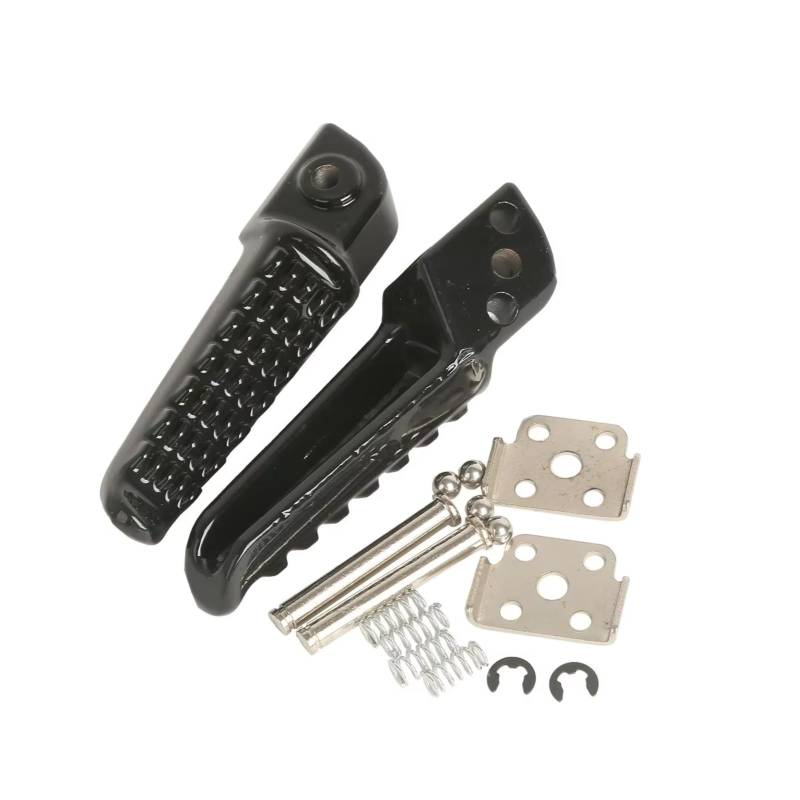 EDSXWUN Motorradpedal Für Z1000SX 2011 2012 2013 Universal Motorrad Fußstütze Motorrad Zubehör Rahmen Vorne Fußstütze Fußrasten Stützen Pedale Set(Black) von EDSXWUN