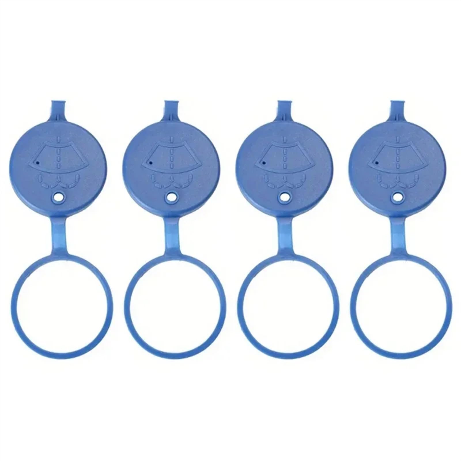 EDSXWUN Wischertankabdeckung Kompatibel Mit Citroen Für C4 Für C5 Auto-Scheibenwischer-Waschflüssigkeitsbehälter-Flaschendeckel Scheibenwischer-Düsendeckel Autozubehör(Blue 4pcs) von EDSXWUN