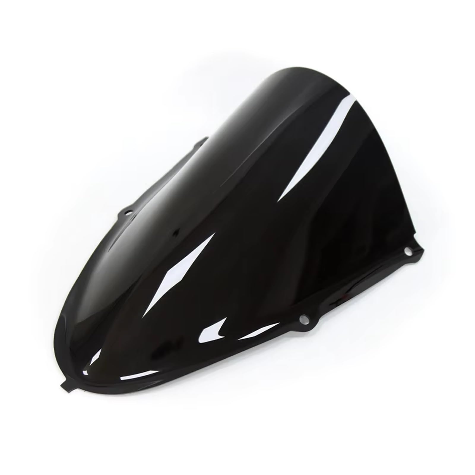 Motorrad Windschild Für RSV4 2022 2023 Motorrad Windschutzscheibe Windschutzscheibe Visier Double Bubble Wind Teile Schallwand Spoiler Windschutzscheibe Deflektor Windschutzscheibenschutz(Black) von EDSXWUN