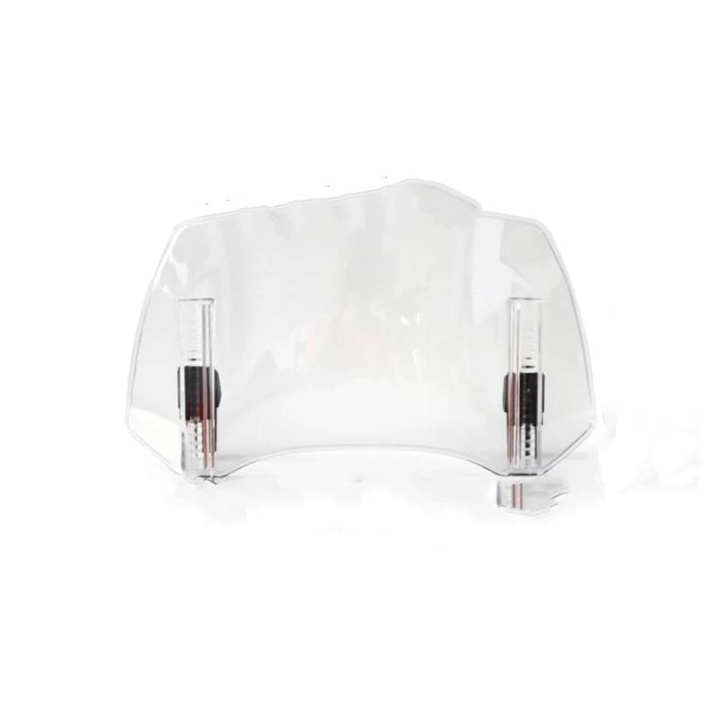 Motorrad Windschild Kompatibel Mit Für 650 Für Er6n Motorrad-Universal-Windschutzscheibenverlängerung, Verstellbarer Spoiler, Für Anklemmen, Für Erhöhen Der Windschutzscheibe(Transparent,Size3) von EDSXWUN