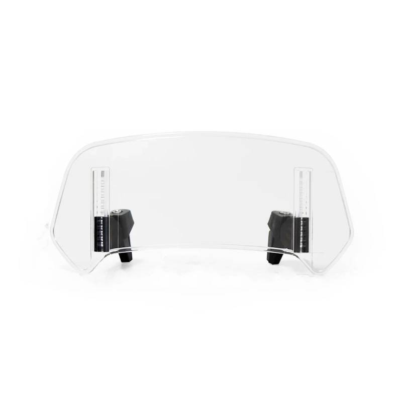 Motorrad Windschild Kompatibel Mit Für 650 Für Er6n Motorrad-Universal-Windschutzscheibenverlängerung, Verstellbarer Spoiler, Für Anklemmen, Für Erhöhen Der Windschutzscheibe(Transparent,Small) von EDSXWUN