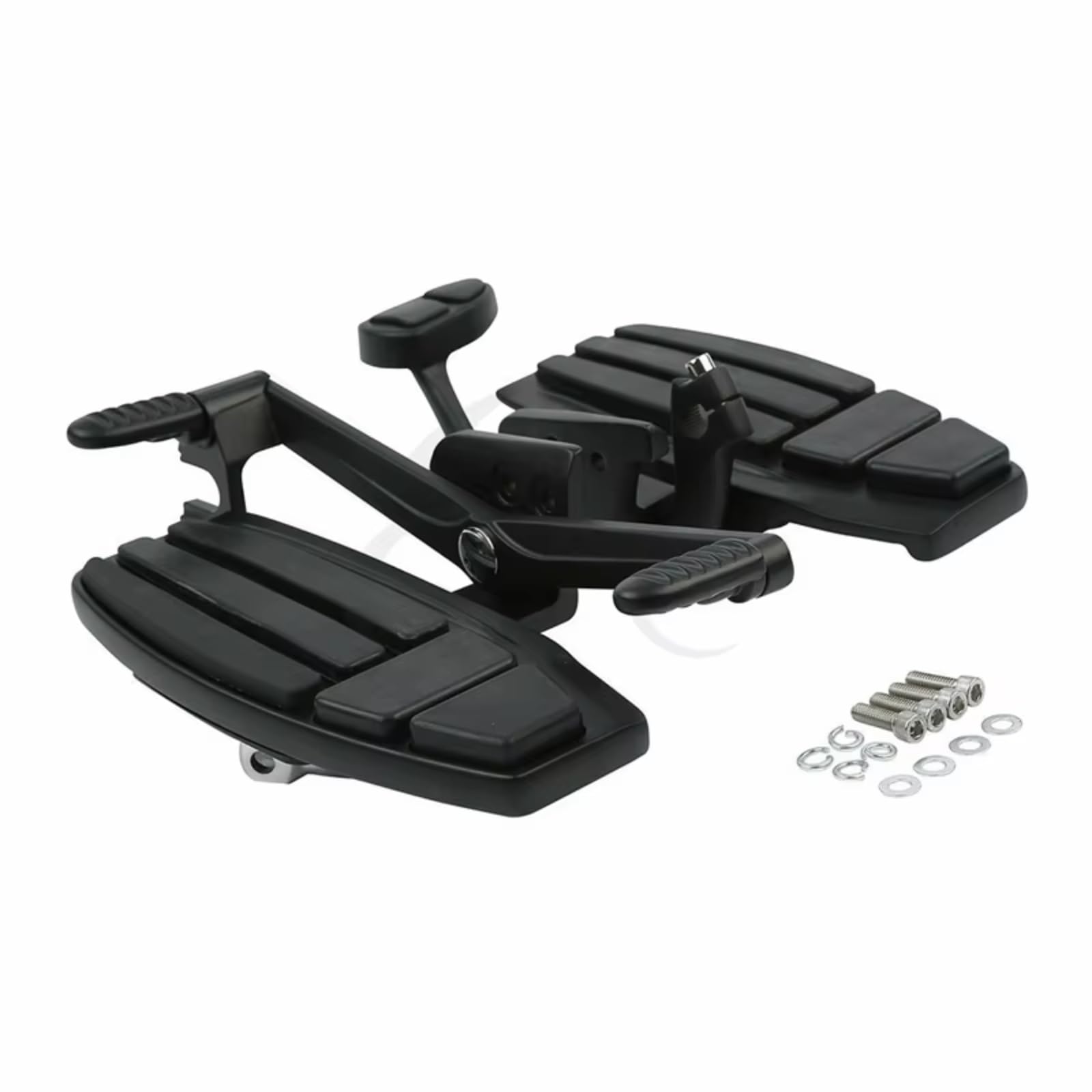 Motorradpedal Für GL1800 Für F6B Für Valkyrie Motorrad Fahrer Diele Trittbrett Kit Motorrad Breite Fußstütze Halterung Universal Motorrad Fußstütze(Black) von EDSXWUN