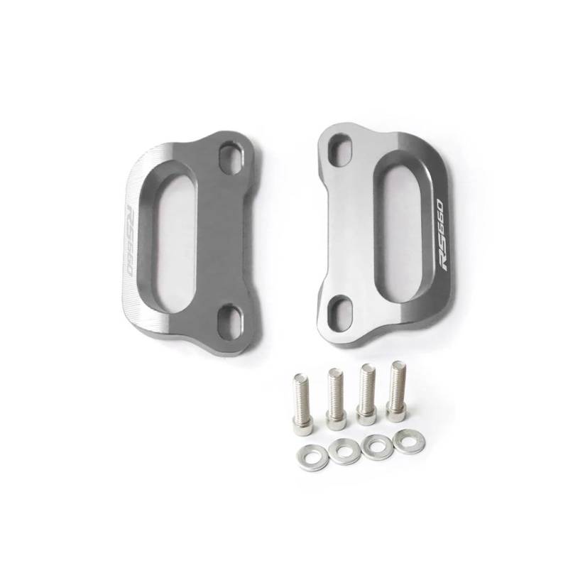 Motorrad-Passagiergriff Für Aprilia RS 660 RS660 Tuono 660 2020 2021 2022 Motorrad Zubehör CNC Schwanz Hinten Sitz Passagier Griff Haltegriffe armlehne (Color : Silver) von EEASSA