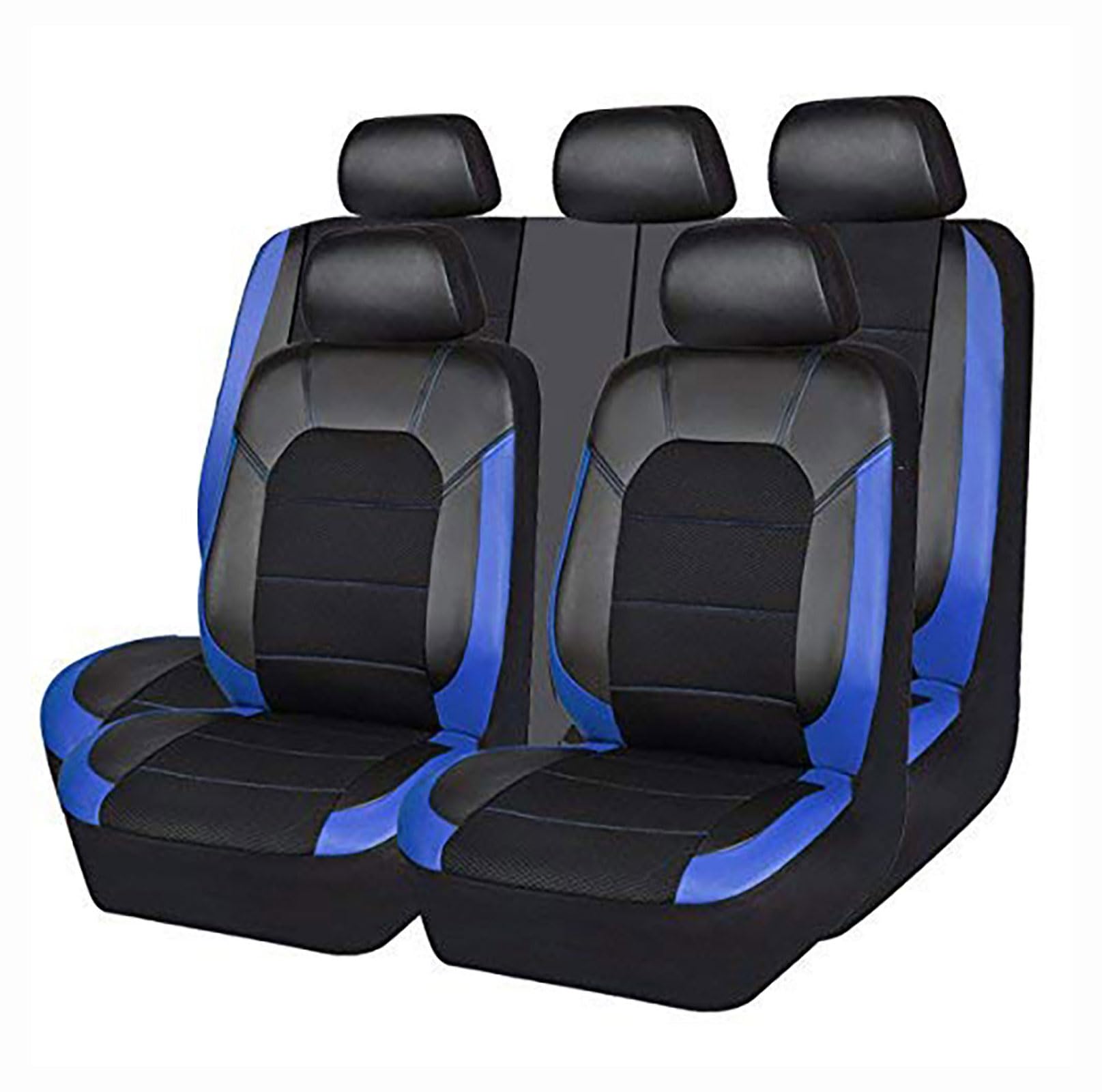 EESWCSZZ3 9-Teiliges Autositzbezug-Set Für Land Rover Discovery3 (5seats) 2004 2005 2006 2007 2008 2009, Vollständiger Schutz Für Vorder- und Rücksitze, Atmungsaktiv, rutschfest,Blue von EESWCSZZ3