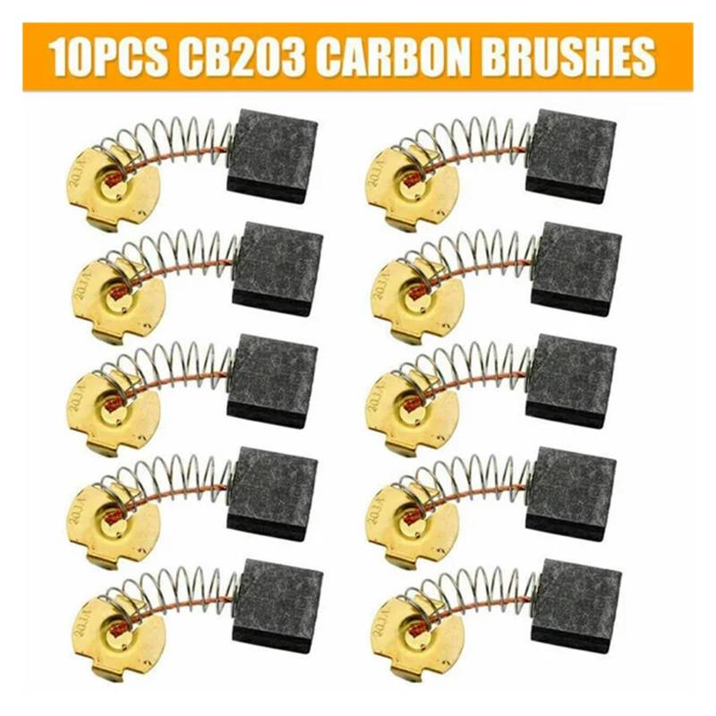 10pcs Carbon Brushes Graphite Brushes For Motors Tools Angle Grinder GA5030 CB325 / 459/303/419/203 EFDSVUHE(CB203) von EFDSVUHE