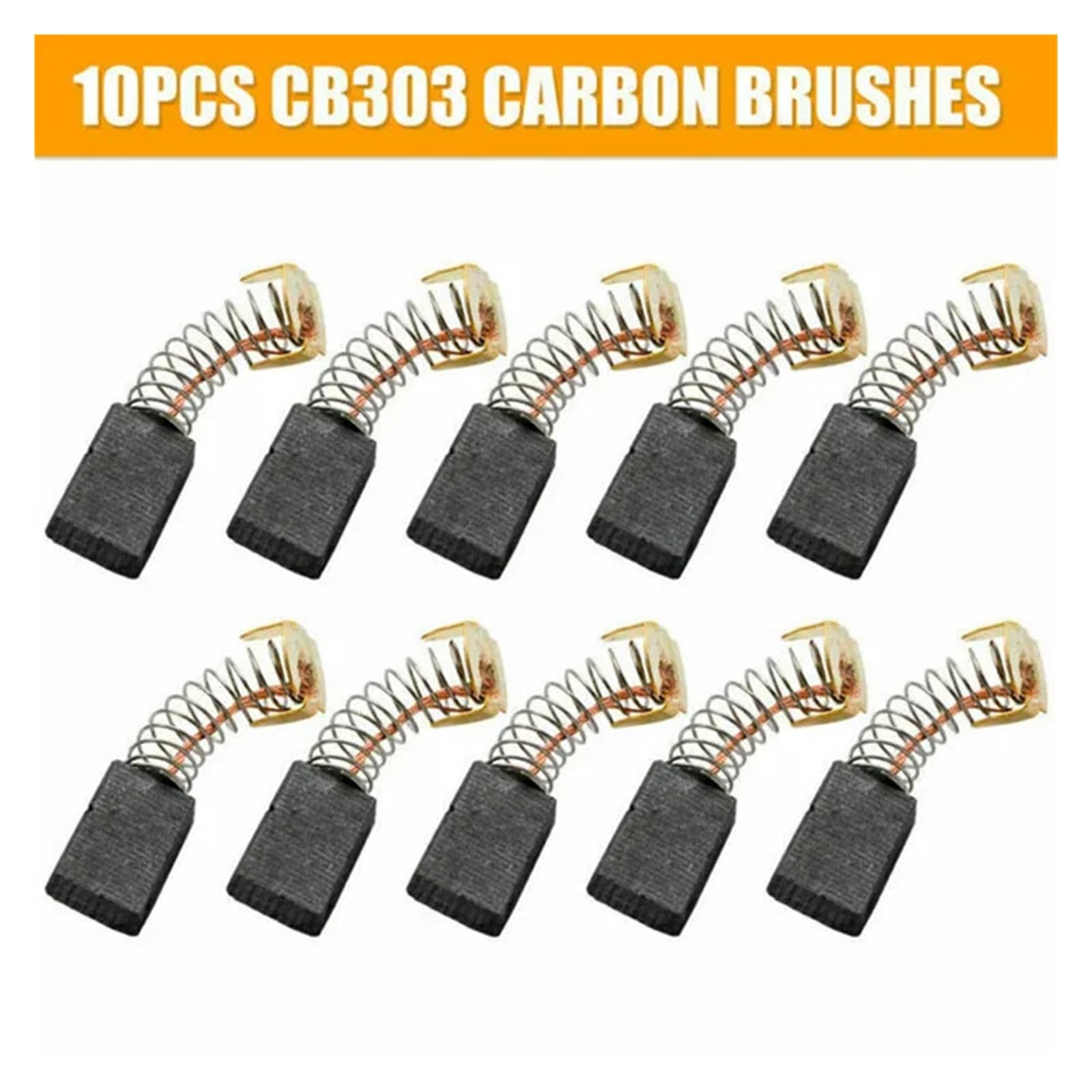 10pcs Carbon Brushes Graphite Brushes For Motors Tools Angle Grinder GA5030 CB325 / 459/303/419/203 EFDSVUHE(CB303) von EFDSVUHE