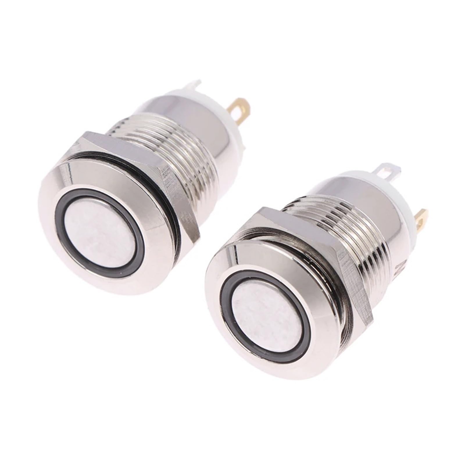 12mm Waterproof Metal Push Button Switch LED Light Momentary Latching Car Engine Power Switch Metal Latching Push Button Switch EFDSVUHE von EFDSVUHE