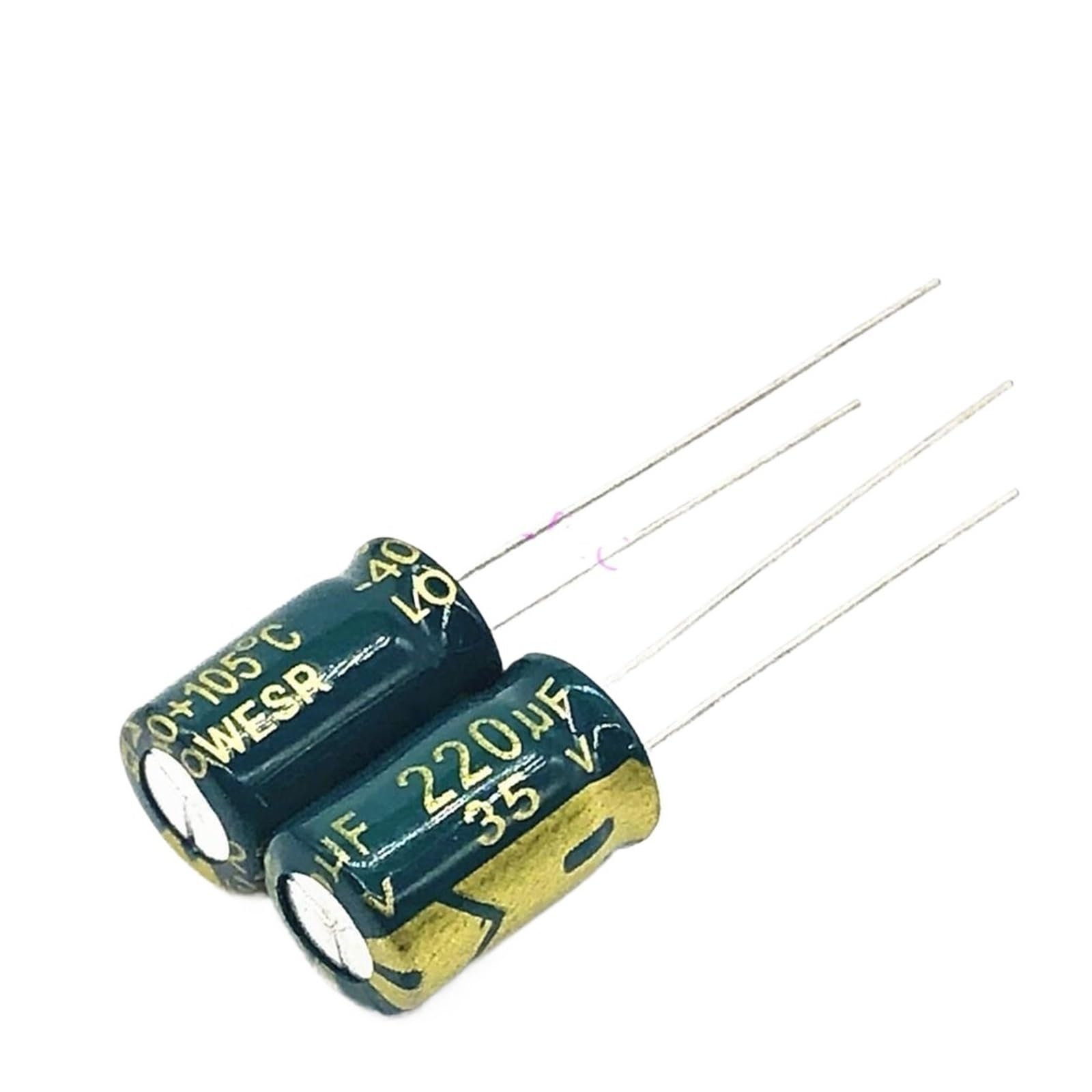 12pcs/lot Q09 Low ESR/Impedance high frequency 35v 220UF aluminum electrolytic capacitor size 8 * 12 220UF35V 20% EFDSVUHE von EFDSVUHE