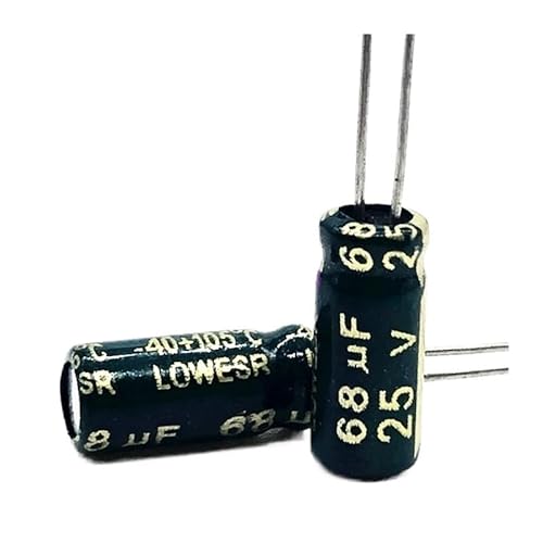 6pcs/lot T03 25V 68UF Low ESR/Impedance high frequency aluminum electrolytic capacitor size 5 * 11 68UF25V 20% EFDSVUHE von EFDSVUHE