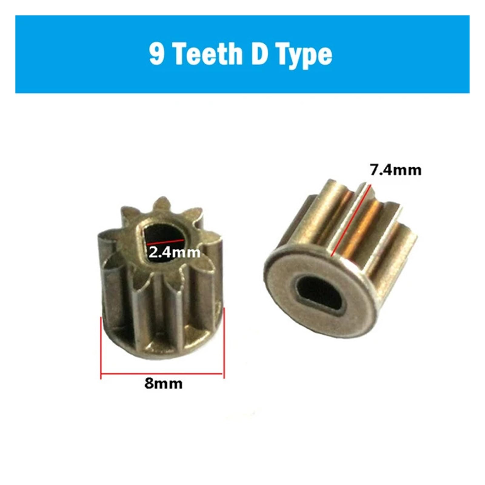 9 Teeth 12 Teeth Gear Gear D Type Gear For Cordless Drill Charge Screwdriver 550 electronic starter Mechanical electronic starter Parts Metal Pinion Hole EFDSVUHE(9 Teeth D Type) von EFDSVUHE