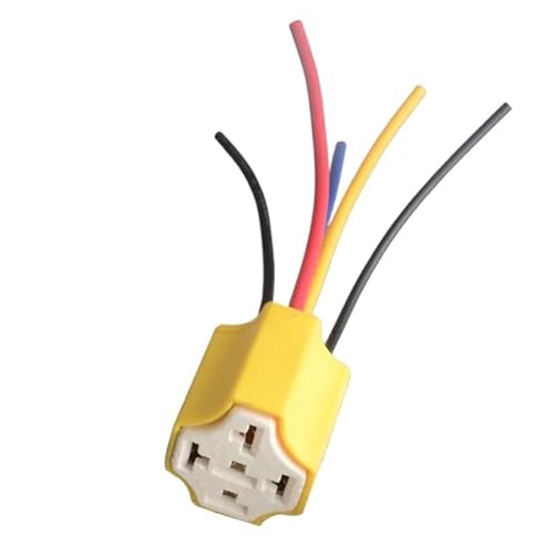 Ceramic Car relay holder,5 pins Auto relay socket 5 pin relay connector plug 10cm EFDSVUHE von EFDSVUHE