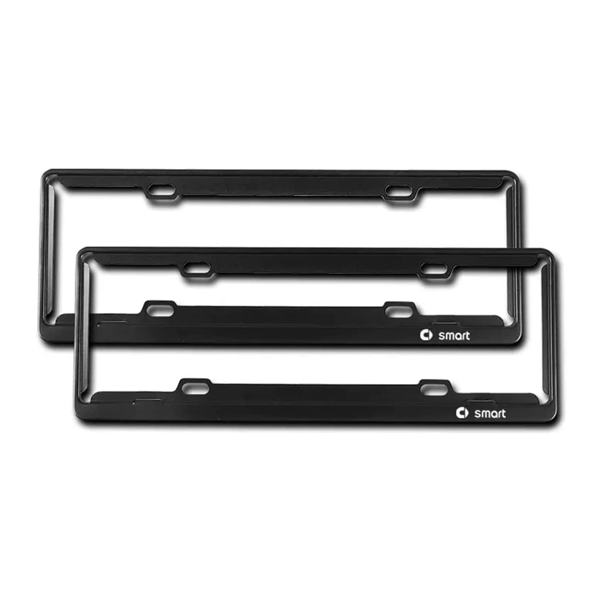 Kennzeichenhalter 2er Set mit Schrauben und Lackschutz-Gummis - für Mercedes Benz Smart Fortwo 450 451 453 Forfour 454,B von EFEMIR