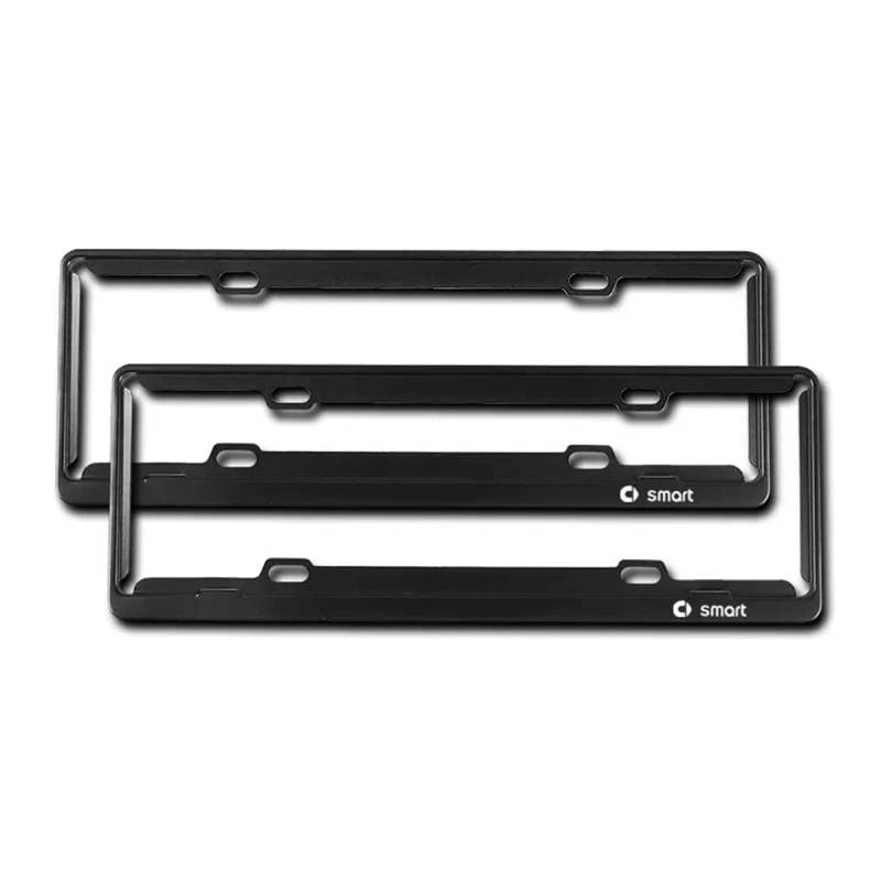 Kennzeichenhalter 2er Set mit Schrauben und Lackschutz-Gummis - für Mercedes Benz Smart Fortwo 450 451 453 Forfour 454,B von EFEMIR