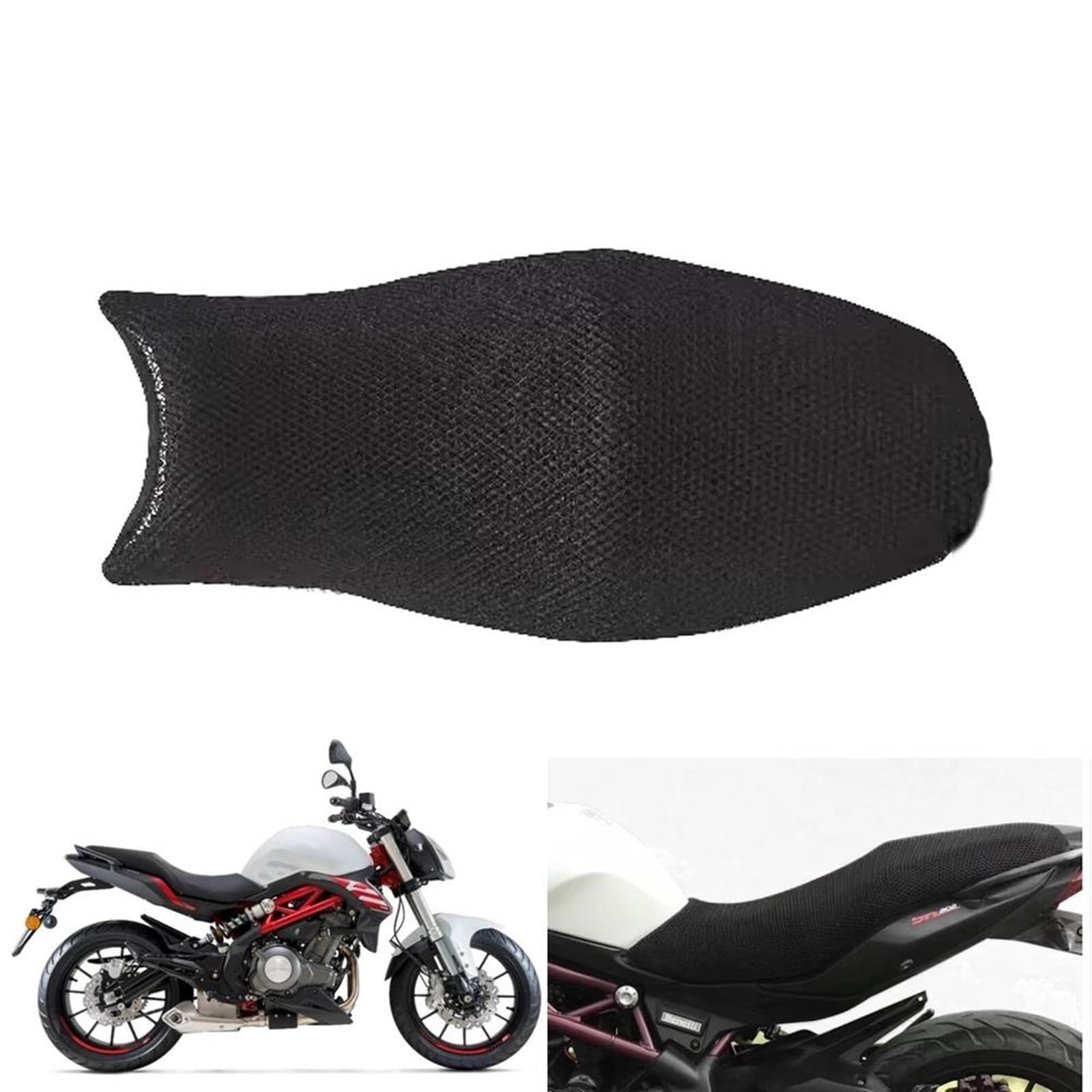 EGAGZDXG Sitzbezug Motorrad 3D Atmungsaktive Sonnenschutz Mesh Schutz Kissen Für Benelli 302S BN302 BJ302GS Nylon Stoff Sattel Sitz Abdeckung von EGAGZDXG
