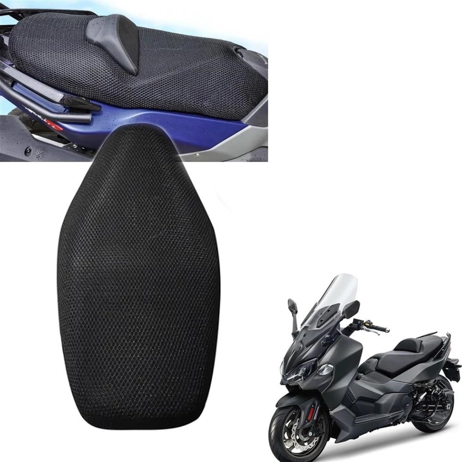 EGAGZDXG Sitzbezug Motorrad 3D Atmungsaktive Sonnenschutz Mesh Schutz Kissen Sitz Abdeckung Für Sym MAXSYM TL500 TL508 TL 508 von EGAGZDXG