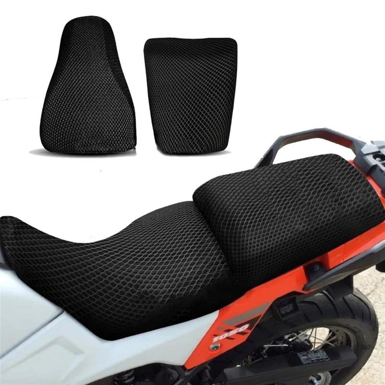 EGAGZDXG Sitzbezug Soziusabdeckung 3D Mesh Net Wasserdicht Sonnenschutz Schutz Motorrad Für Suzuki V-Strom 1050 VSTROM1050 XT DL1050 DL von EGAGZDXG