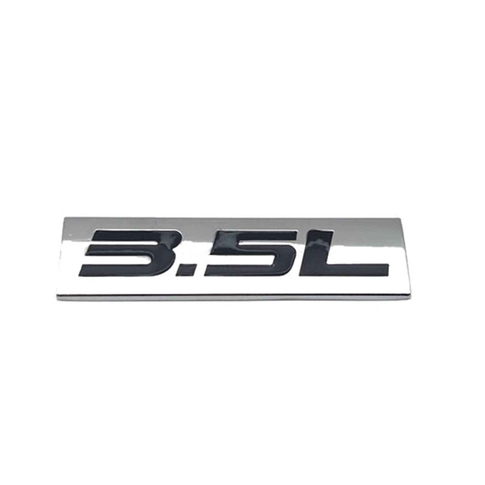 EGEWYVYBC 3D Metallauto Styling 3.5L Logo Emblem Turbo Abzeichen Sport Aufkleber Aufkleber Autozubehör(Silver With B) von EGEWYVYBC