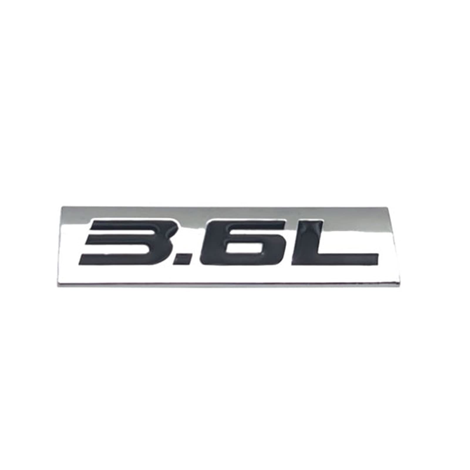 EGEWYVYBC Auto Styling Metall 3.6L Logo Emblem Turbo Abzeichen Sport Aufkleber Aufkleber Autozubehör(Silver With B) von EGEWYVYBC