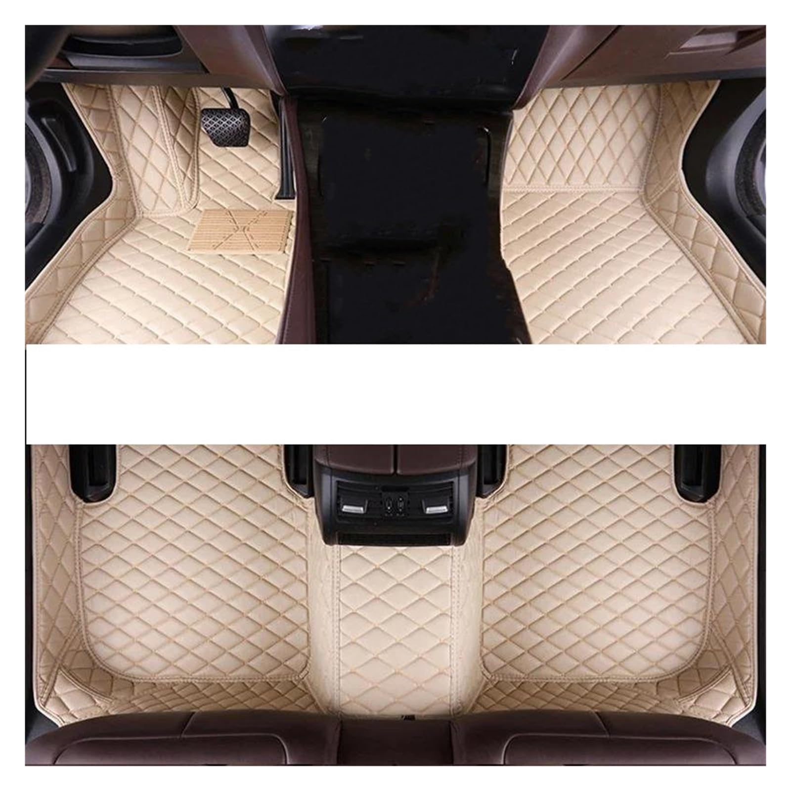 Teppich-Fußmatten Auto Fußmatten Für Mazda CX-30 2020 2021 2022 2023 2024 Auto Fuß Pads Automobil Teppich Abdeckung Innen Zubehör(BEIGE) von EGGKNMLZVZ