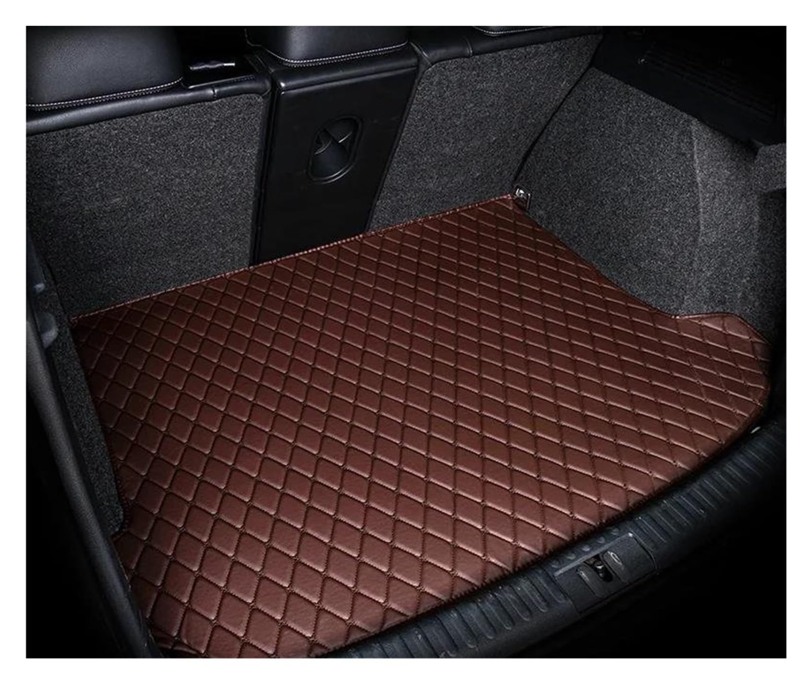 Teppich-Fußmatten Cargo Liner Kofferraumteppiche Wasserdicht 1 Set Kofferraummatte Für A8 A8L 2014 2015 2016 2017(Einfacher Kaffee) von EGGKNMLZVZ