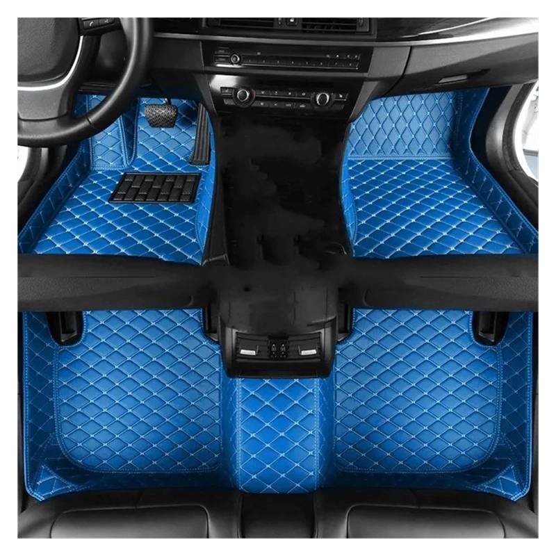 Teppich-Fußmatten Ersatz Autozubehör 1 Set Für Octavia A5 2007 2008 2009 2010 2011 2012-2013 Auto Fußmatte(Edelsteinblau,Rechtslenker) von EGGKNMLZVZ