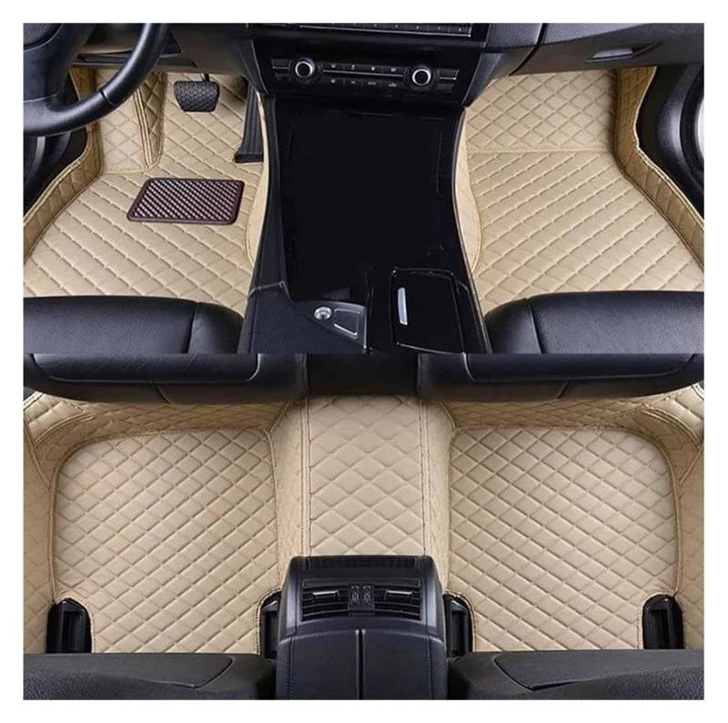 Teppich-Fußmatten Für Kadjar 2014-2015 Ersatz Autozubehör 1 Satz Autofußmatten(BEIGE,Linkslenker) von EGGKNMLZVZ