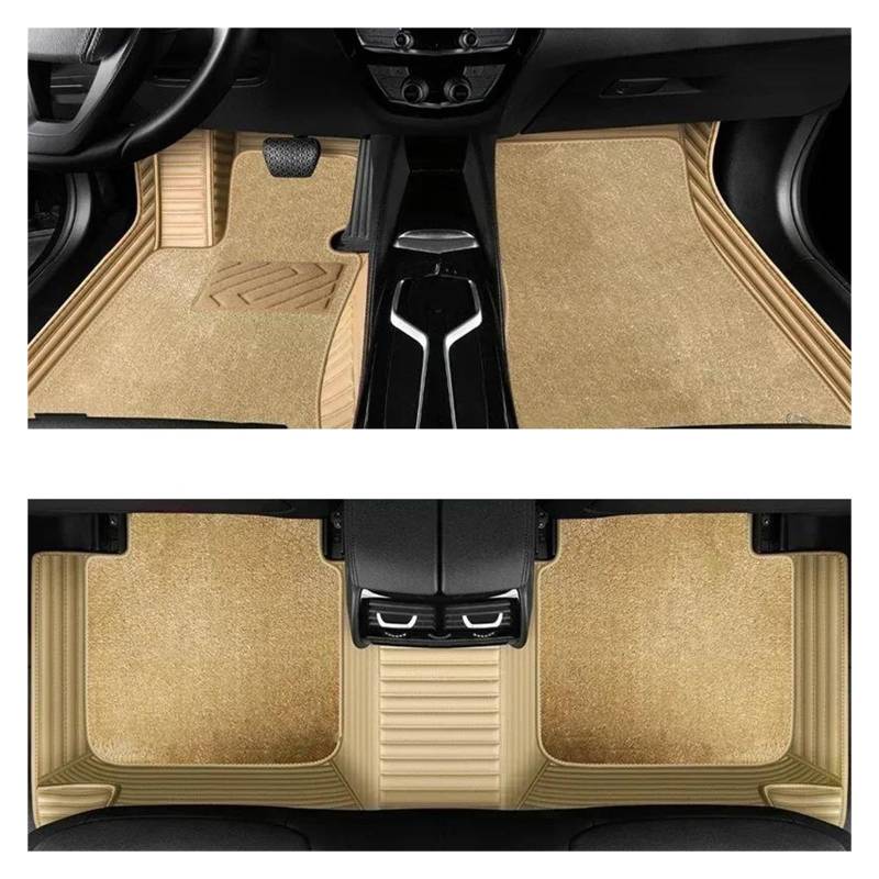 Teppich-Fußmatten Für Kodiaq 7 Seat 2016 2017 2018 2019 2020 2021 2022-2023 Zubehör Auto Kofferraummatten Laderaumwanne Autoinnenraum(BEIGE) von EGGKNMLZVZ