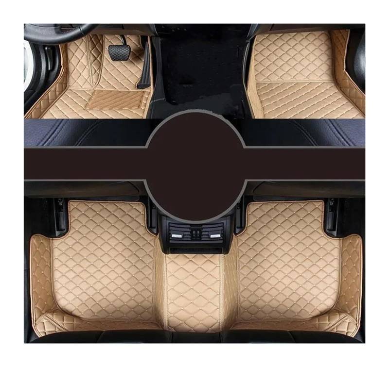 Teppich-Fußmatten Für Toyota CHR C-HR Hybrid 2016 2017 2018 2019 2020 2021-2023 Autozubehör Autofußmatten Autoteppiche Fuß(BEIGE) von EGGKNMLZVZ