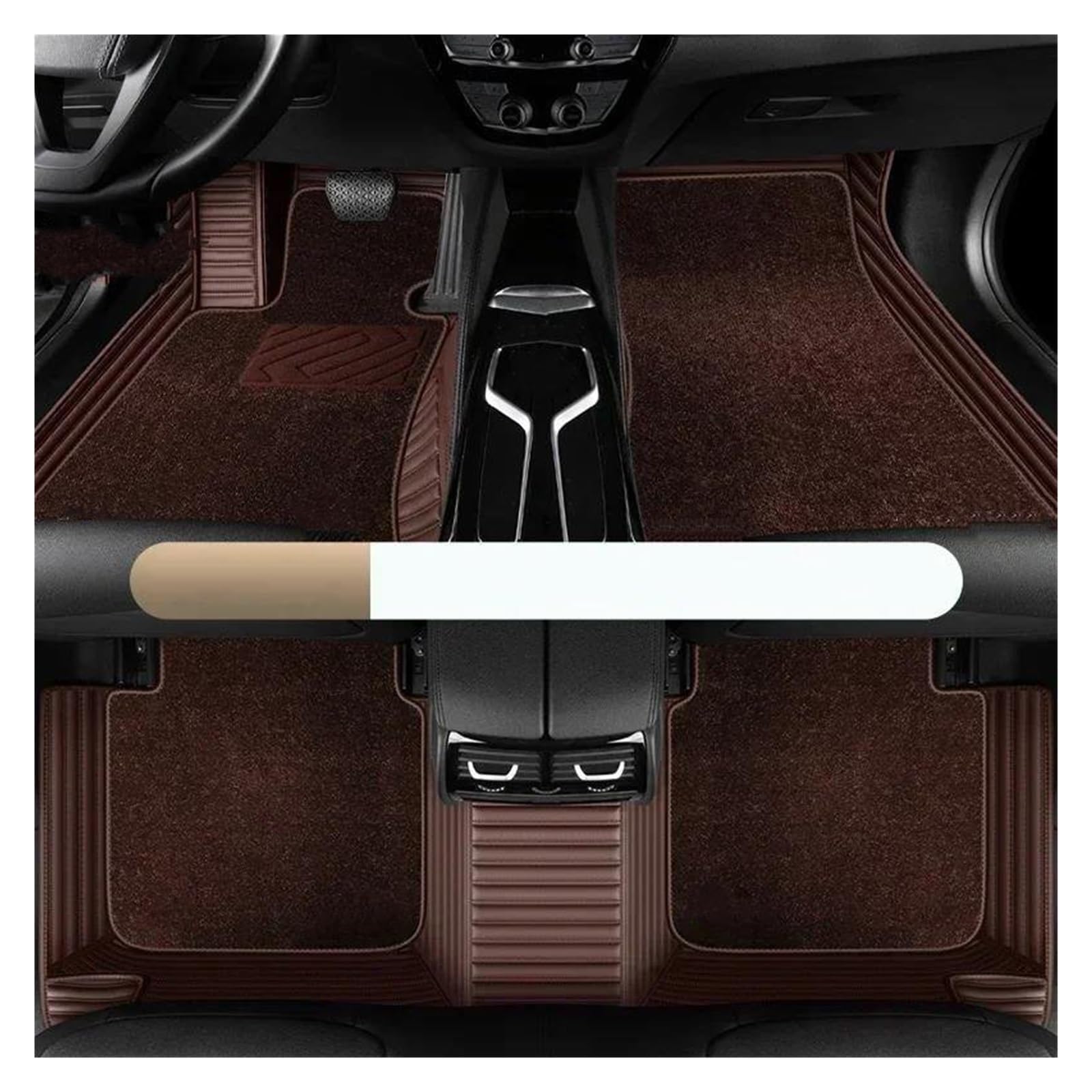 Teppich-Fußmatten Innenausstattung Für Suzuki Für Kizashi 2010 2011 2012 2013 2014 2015-2019 Zubehör Auto-Fußmatten(Kaffee) von EGGKNMLZVZ