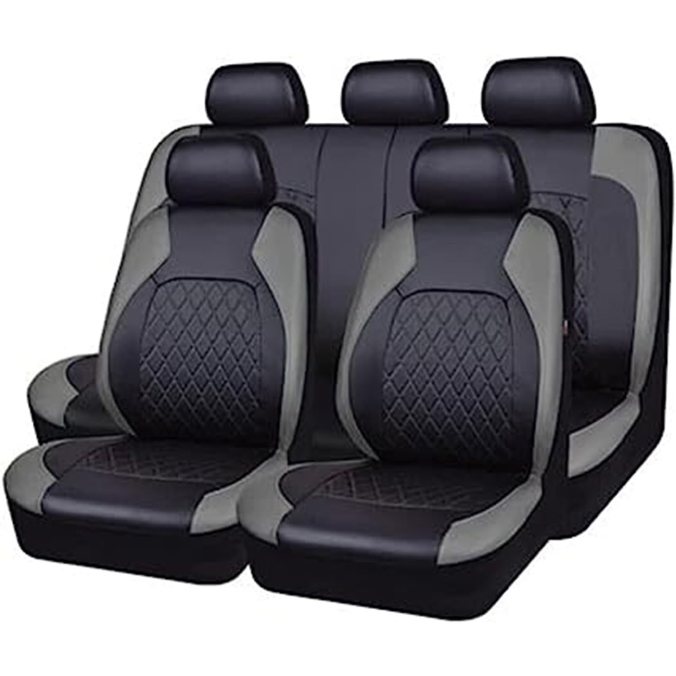 EGNIAN Leder Autositzbezüge Sets für Mercedes Benz M Class ML W166 W164 W163 SUV ML 250/ML 300/ML 350/ML 400/ML 450/ML 500 1997-2015, Allwetter Wasserdicht, Bequem Sitzkissen Innenraum Zubehör von EGNIAN