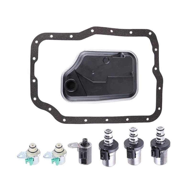 Compatible With Focus Transit Connect Protege 3 5 6 1.6L 2.0L 2.3L Parts 4F27E Transmission Solenoid Valve Gasket Filter Kit von EGRMZ