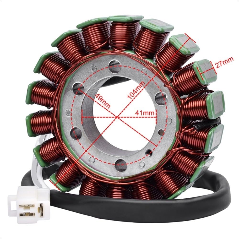 Kompatibel mit KLE650 KLE650A7F Bike Generator Ninja 650R ER-6n ER650 650cc Motorrad Magneto Coil Generator Stator Coil von EGRMZ