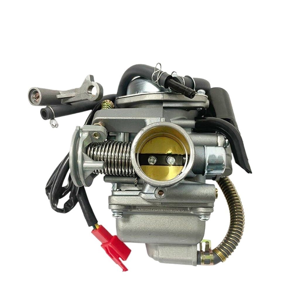 Universeller 24 mm 26 mm Motorradvergaser, kompatibel mit 125 cc 150 cc Scooter, Moped, Buggy, ATV, Kart-Motor, kompatibel mit GY6 152QMI 157QMJ von EGRMZ