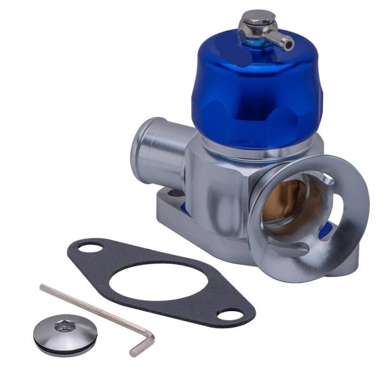 Dual-Port-Abblaseventil BOV, kompatibel mit R32 R33 R34 R35 GT-R GTS-T BOV-033B(Blue) von EHDFORJL