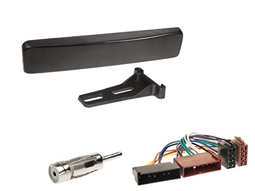 1 Din Radio Einbauset Blende Radioanschlusskabel Antennenadapter für Ford Focus I (DBW/DAW) 1998-2004 von EHO