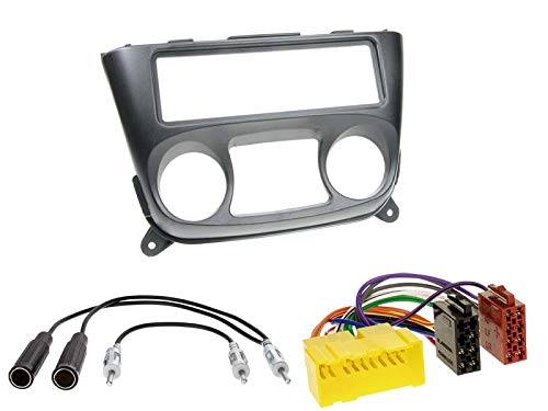 1 Din Radio Einbauset Blende Radioanschlusskabel Antennenadapter für Nissan Almera N16 2000-2006 von EHO