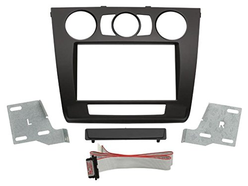 2 DIN Radioeinbauset Blende Radioanschlusskabel Antennenadapter Komplettset für BMW 1 E87 4/5 Türer 03/2007-06/2011 schwarz von EHO