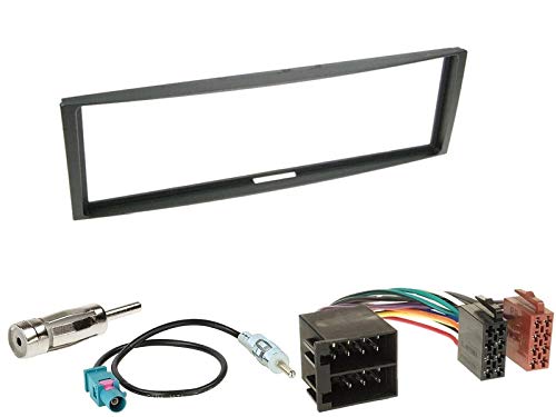 1 Din Radio Einbauset Blende Radioanschlusskabel Antennenadapter für Renault Clio III Limo Kombi 2005-2012 von EHO