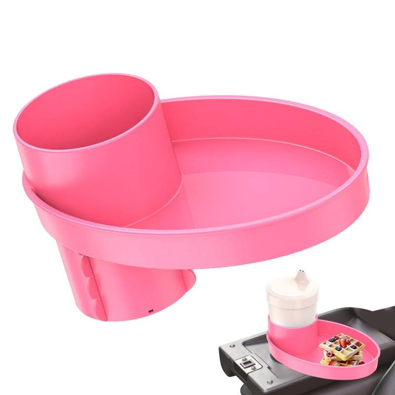 Getränkehalter Auto Mit Snacktablett Drehbar Autositz Snacktablett Für Kinder Car Seat Cup Holder Snack Tray Kinder Reisetablett Tragbar Becherhalter mit Essenstablett für Roadtrip (B) von EHOTER